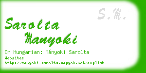 sarolta manyoki business card